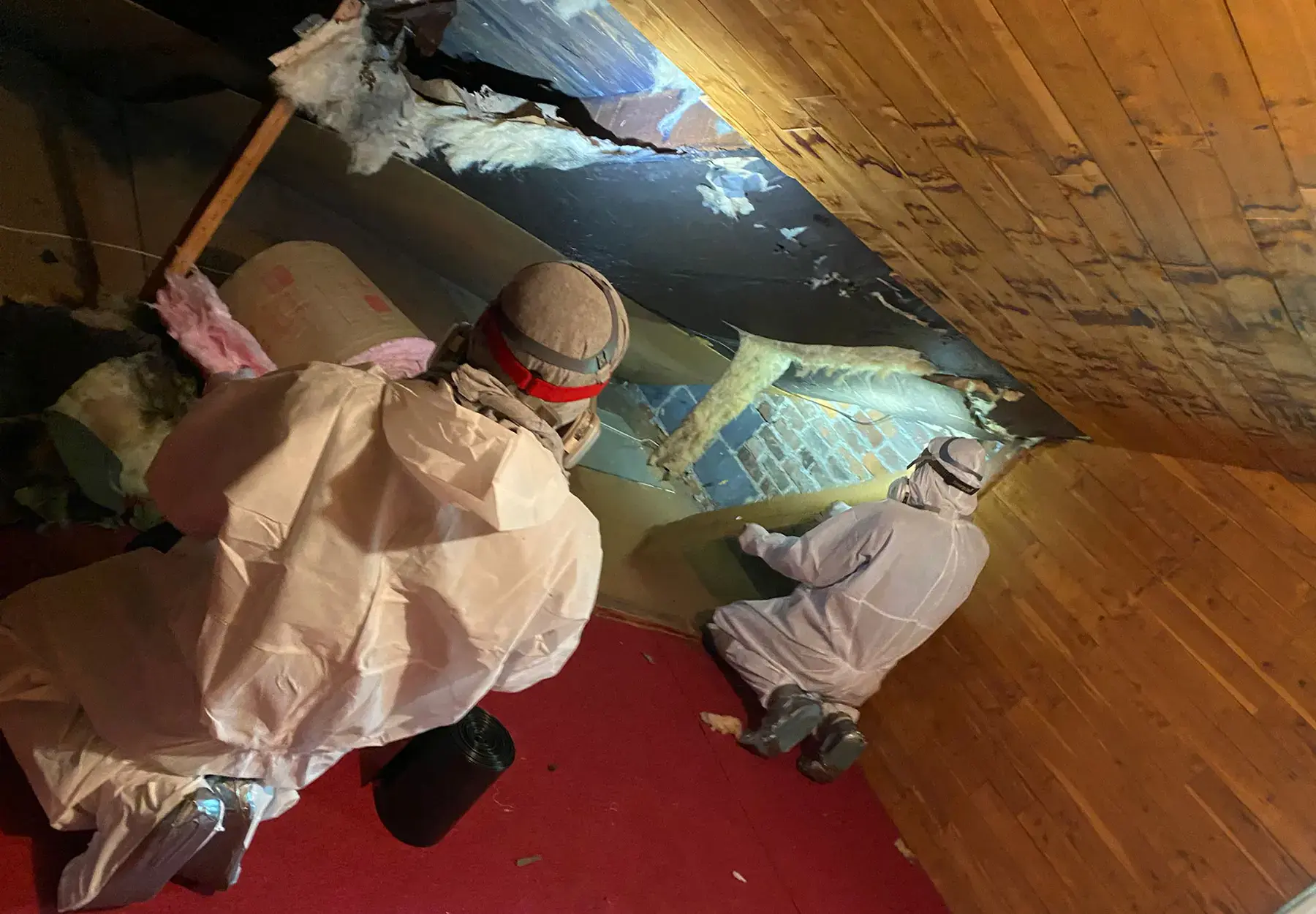 Attic Insulation Removed by Master Attic