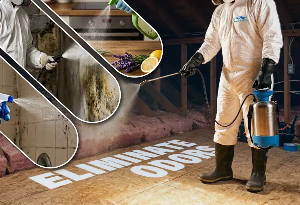 Final Step Of Attic Cleanup And Sanitizing — Chemical Disinfecting!