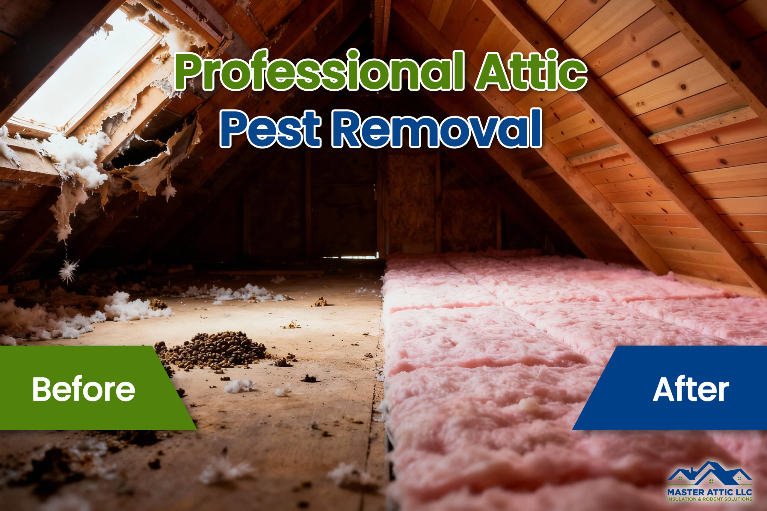 A professional pest control technician inspecting an attic, highlighting the difference between professional vs DIY.
