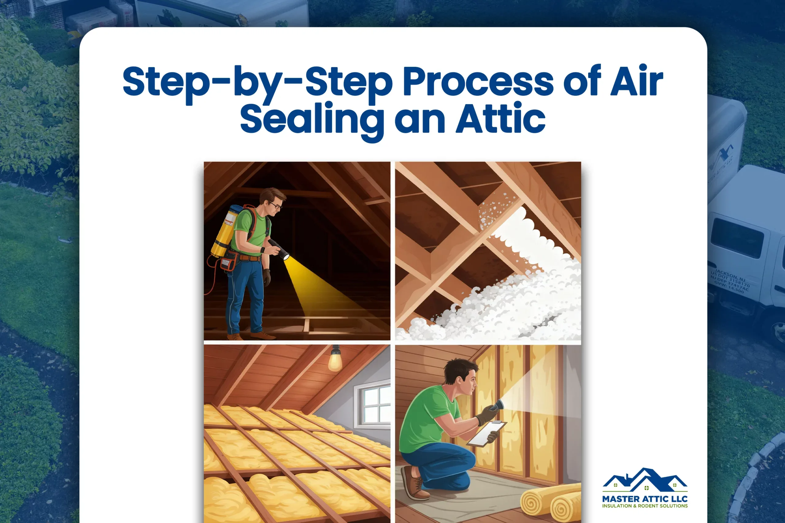 Diagram showing air movement and circulation within a home, highlighting potential attic leaks.