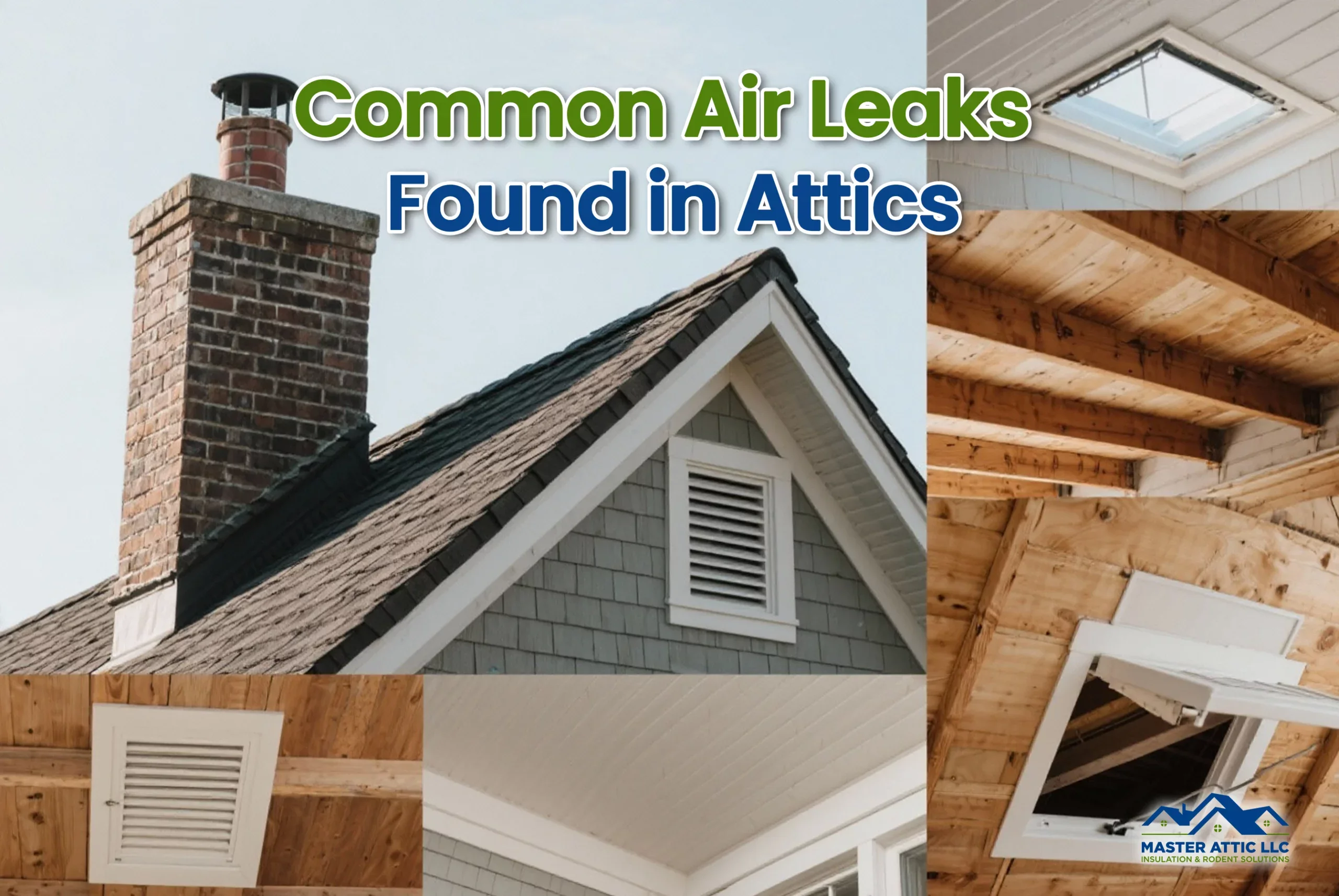 Air leaks in attic vents and roof spaces for energy efficiency and home comfort.