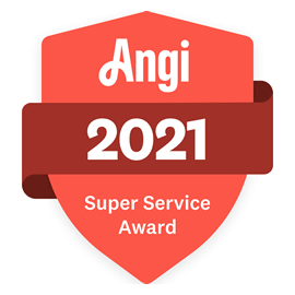 Logo mentioning that Master Attic is a company that was awarded in 2021 as a company offering super good customer service