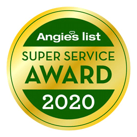 Logo mentioning that Master Attic is a company that has been awarded in 2020 as a company offering super good customer service