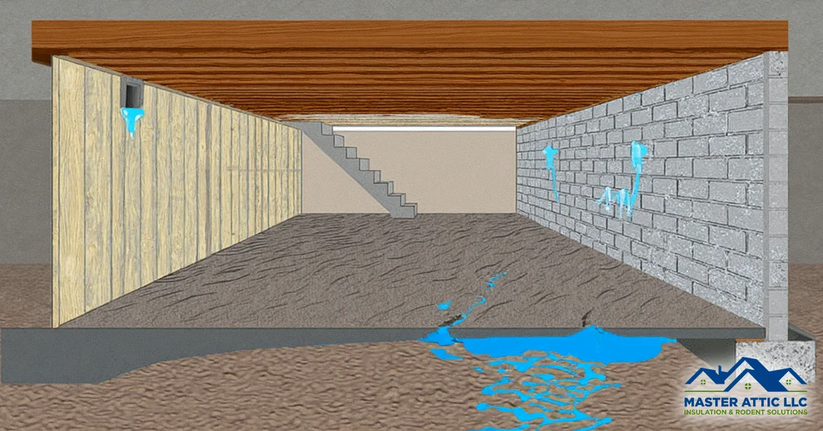 New Attic Insulation Installation Paramus New Jersey 23 What Happens if a Crawl Space Gets Wet - Featured