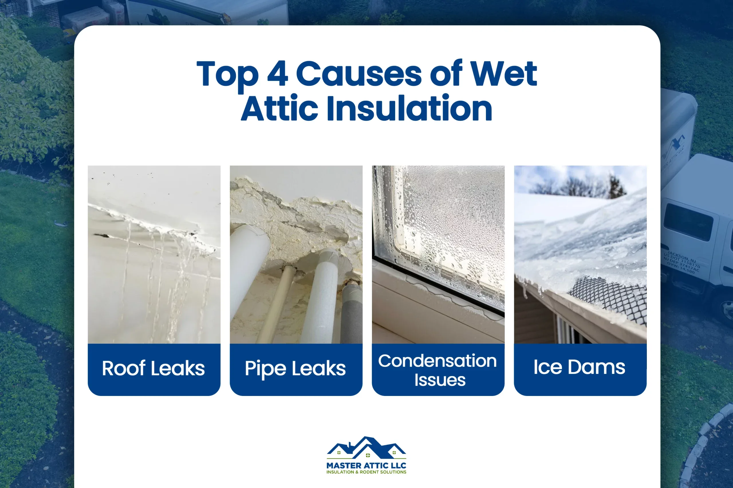 Top 4 Causes of Wet Attic Insulation